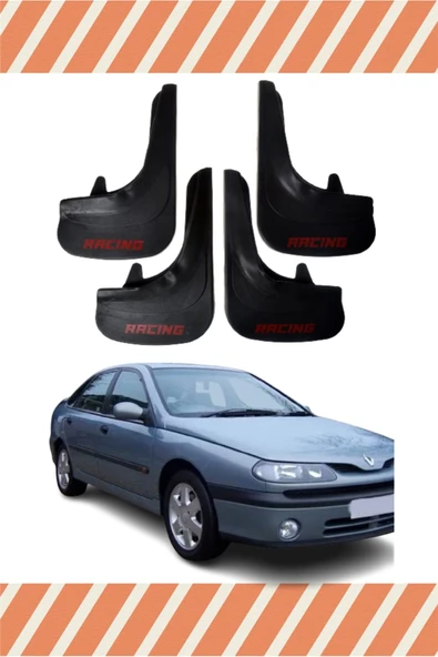Heda Tex Renault Laguna 1 Racing Yazılı 4'lü Tozluk Çamurluk Paçalık