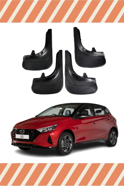ALPAX OTOMOTİV Hyundai I20 2021-2022 Tunıng Uyumlu Yazılı 4'lü Tozluk Çamurluk Paçalık