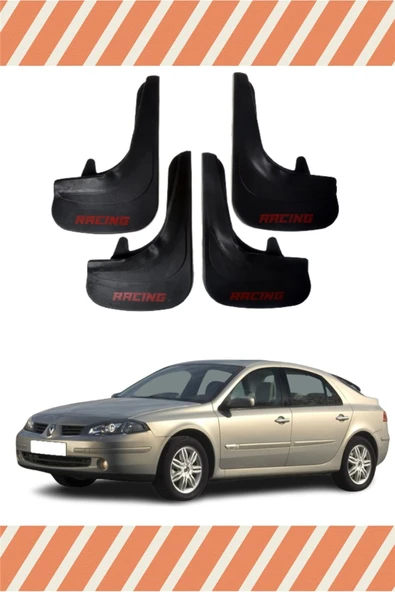 Heda Tex Renault Laguna 2 Racing Yazılı 4'lü Tozluk Çamurluk Paçalık