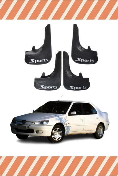 Heda Tex Peugeot 306 Sd Tüm Kasalar Sports Yazılı 4'lü Tozluk Çamurluk Paçalık