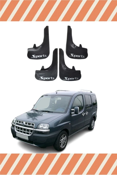 Heda Tex Fiat Doblo 2 2010-2022 Sports 4'lü Tozluk Çamurluk Paçalık