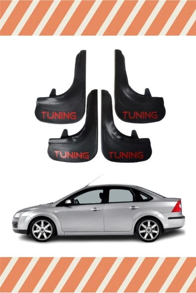 Heda Tex Ford Focus 2 Sd 2005-2011 Tunıng Yazılı 4'lü Tozluk Çamurluk Paçalık