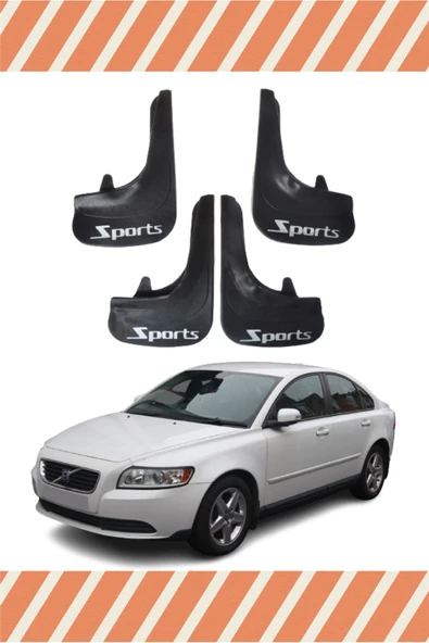 Heda Tex Volvo S 40 Sports Yazılı 4'lü Tozluk Çamurluk Paçalık