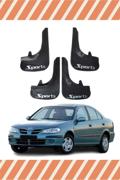 Heda Tex Nissan Almera Sports Yazılı 4'lü Tozluk Çamurluk Paçalık Uyumlu