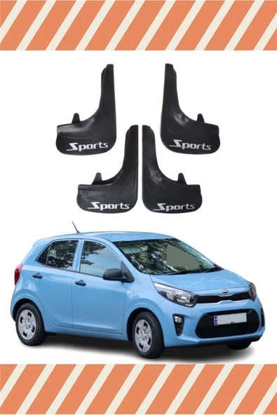 Heda Tex Kia Pıcanto Sports Yazılı 4'lü Tozluk Çamurluk Paçalık