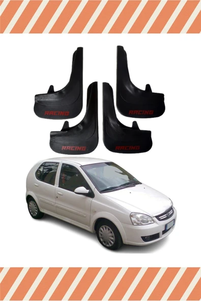 NOVDES Tata Indica Racing Yazılı 4'lü Tozluk Çamurluk Paçalık