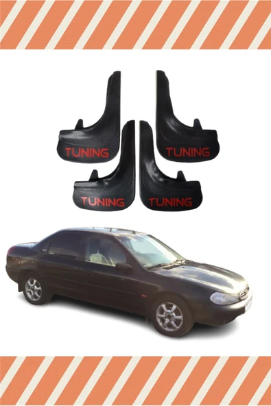 NOVDES Ford Mondeo 1997-2001 Tunıng Yazılı 4'lü Tozluk Çamurluk Paçalık