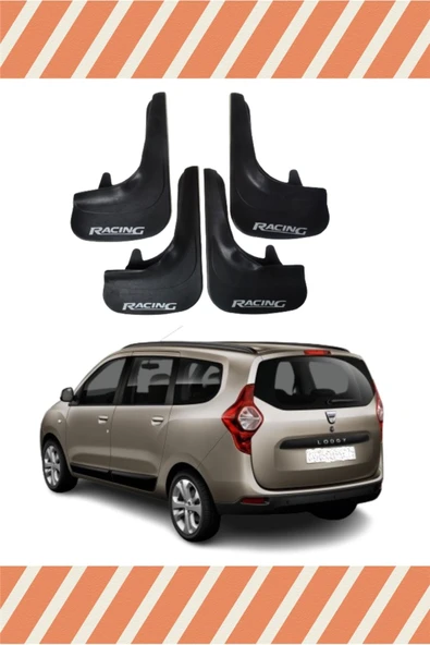 NOVDES Dacia Lodgy Tüm Kasalar Sports Yazılı 4'lü Tozluk Çamurluk Paçalık