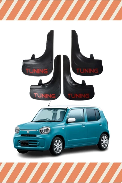ALPAX OTOMOTİV Suzuki Alto Tunıng Yazılı 4'lü Tozluk Çamurluk Paçalık