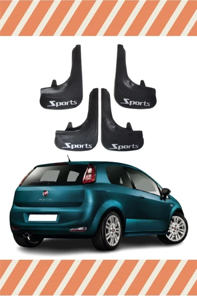 ALPAX OTOMOTİV Fiat Punto Sports Yazılı 4'lü Tozluk Çamurluk Paçalık