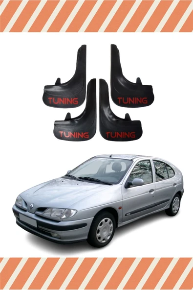 Heda Tex Renault Megane 1 Tunıng Yazılı 4'lü Tozluk Çamurluk Paçalık