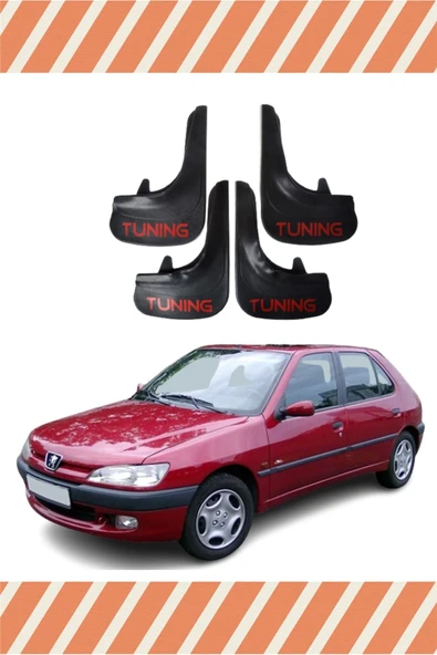 Heda Tex Peugeot 306 Hb Tüm Kasalar Tunıng Yazılı 4'lü Tozluk Çamurluk Paçalık