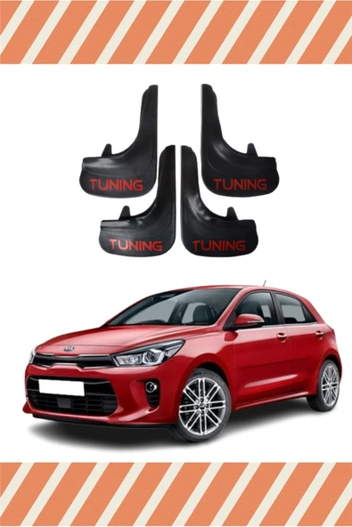 Heda Tex Kia Rio 20016-2020 Tunıng Yazılı 4'lü Tozluk Çamurluk Paçalık