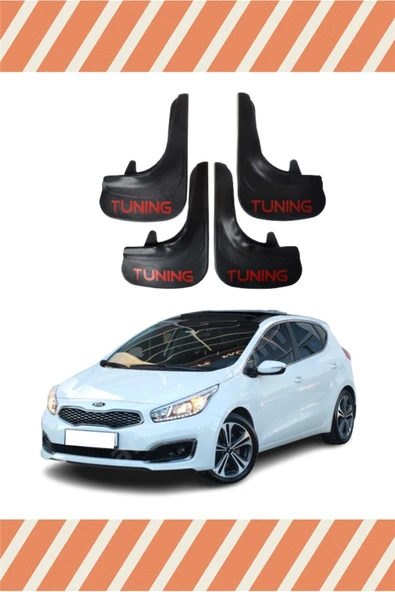 Heda Tex Kia Ceed Tunıng Yazılı 4'lü Tozluk Çamurluk Paçalık