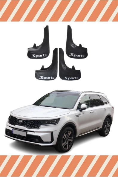 Heda Tex Kia Sorento Sports Yazılı 4'lü Tozluk Çamurluk Paçalık