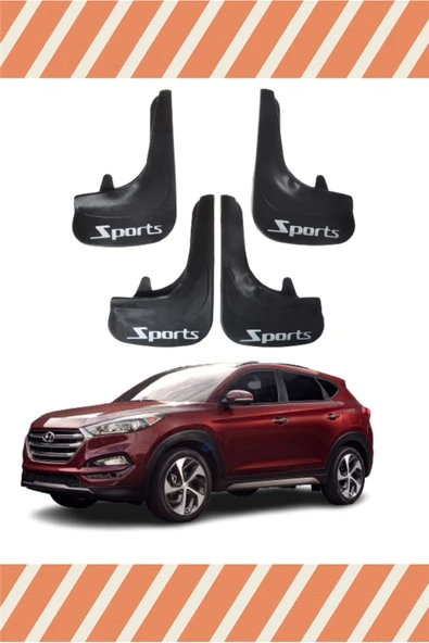 Heda Tex Hyundai Tuscon Tozluk Sports Yazılı 4'lü Çamurluk Paçalık uyumlu
