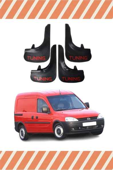 Heda Tex Opel Combo 2001-2013 Tunıng Yazılı 4'lü Tozluk Çamurluk Paçalık