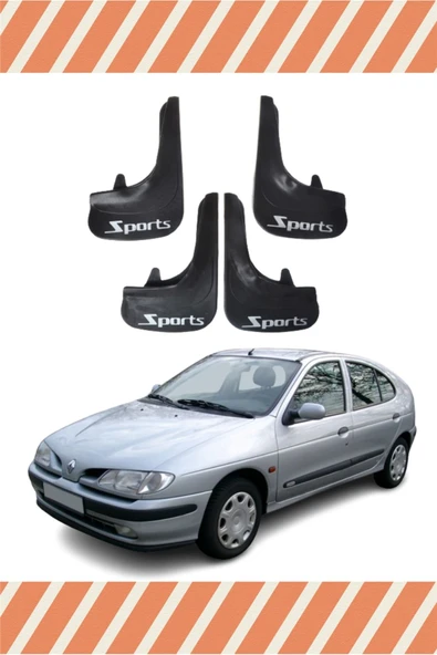 Heda Tex Renault Megane 1 Sports Yazılı 4'lü Tozluk Çamurluk Paçalık