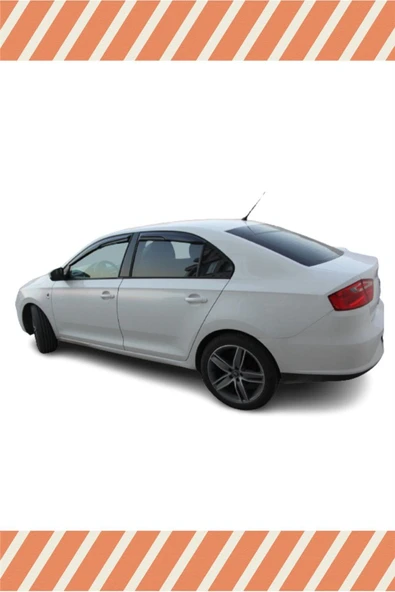 alp aksesuar Seat Toledo 2013-2017 Modellerine Özel 4'lü Mügen Tip Cam Rüzgarlığı