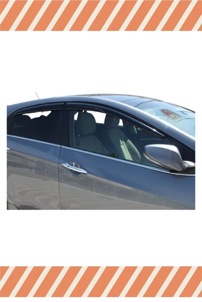 alp aksesuar Hyundai I-30 2012-2017 Modellerine Özel 4'lü Mügen Tip Cam Rüzgarlığı