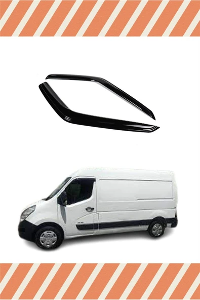 alp aksesuar Renault Master 2010 Ve Sonrası Modellerine Özel 2'li Mügen Tip Cam Rüzgarlığı