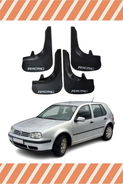 Heda Tex Volswagen Golf 4 Racing Yazılı 4'lü Tozluk Çamurluk Paçalık