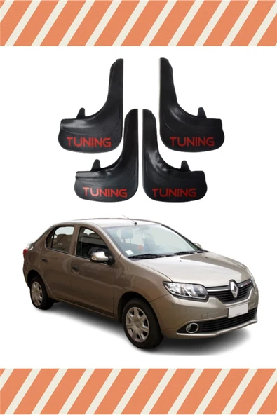 Heda Tex Renault Symbol Tunıng Yazılı 4'lü Tozluk Çamurluk Paçalık