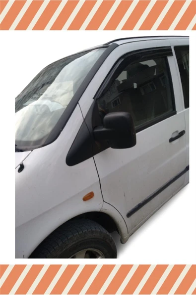 alp aksesuar Mercedes Vito 638 Kasa 1996-2003 Modellerine Özel 2'li Mügen Tip Cam Rüzgarlığı
