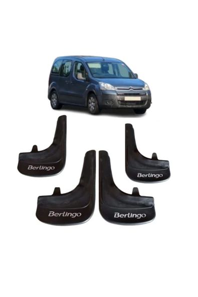 Heda Tex Citroen Berlingo 2008-2018 4'Lü Berlingo yazılı Tozluk Çamurluk Paçalık