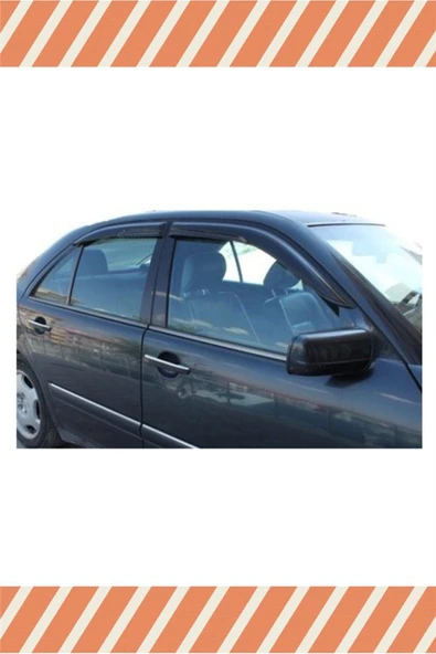 alp aksesuar Mercedes 200 E (W210) 1996-2002 Modellerine Özel 4'lü Mügen Tip Cam Rüzgarlığı