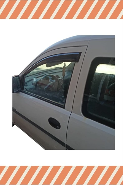 alp aksesuar Opel Combo C 2001-2011 Modellerine Özel 2'li Mügen Tip Cam Rüzgarlığı