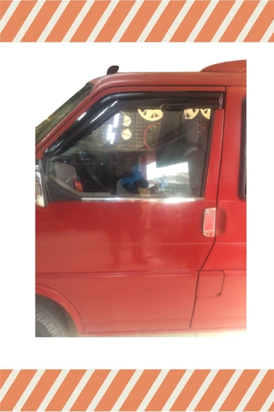 alp aksesuar Volkswagen Transporter T-4 1990-2004 Modellerine Özel 2'li Mügen Tip Cam Rüzgarlığı