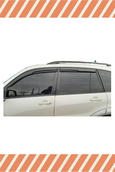 alp aksesuar Toyota Rav 4 2006-2012 Modellerine Özel 4'lü Mügen Tip Cam Rüzgarlığı