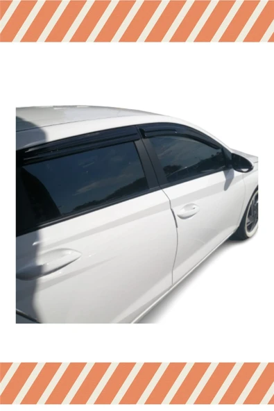 alp aksesuar Hyundai I-20 2021-2022 Modellerine Özel 4'lü Mügen Tip Cam Rüzgarlığı