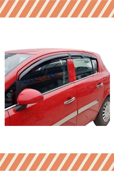 alp aksesuar Opel Corsa D 2007-2014 Modellerine Uyumlu Özel 4'Lü Mügen Tip Cam Rüzgarlığı