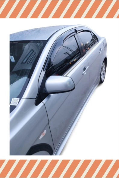 alp aksesuar Mıtsubıshı Lancer 2007 -2015 Modellerine Özel 4'lü Mügen Tip Cam Rüzgarlığı