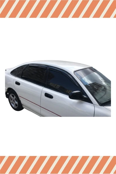 alp aksesuar Mazda 626 Hb 1992-1997 Modellerine Özel 4'lü Mügen Tip Cam Rüzgarlığı