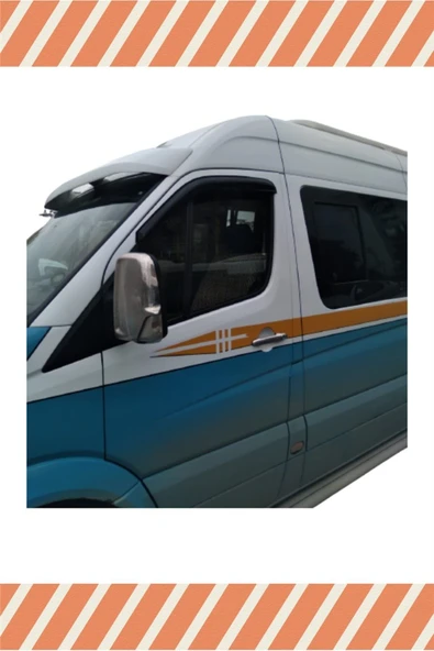 alp aksesuar Mercedes Sprinter 2007-2019 Modellerine Özel 2'li Mügen Tip Cam Rüzgarlığı
