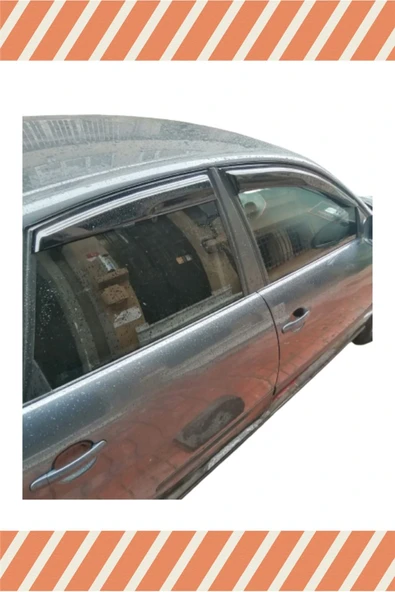 alp aksesuar Seat Cordoba 2003-2009 Modellerine Özel 4'lü Mügen Tip Cam Rüzgarlığı