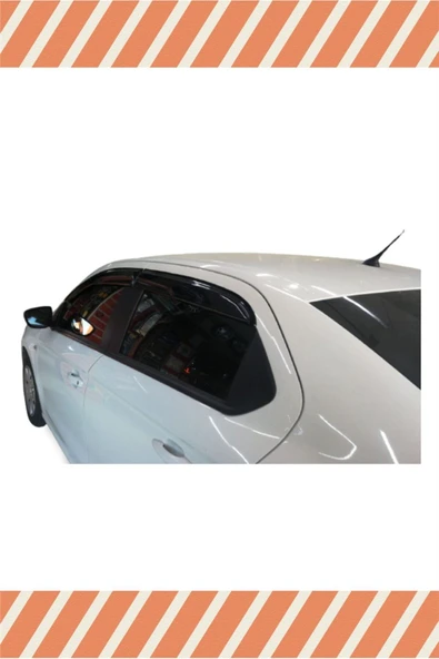alp aksesuar Peugeot 301 Tüm Modellerine Özel 4'lü Mügen Tip Cam Rüzgarlığı