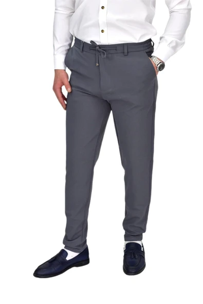 Erkek Beli Lastikli Jogger Pantolon Regular Fit BGL-ST04328 - Resim 5
