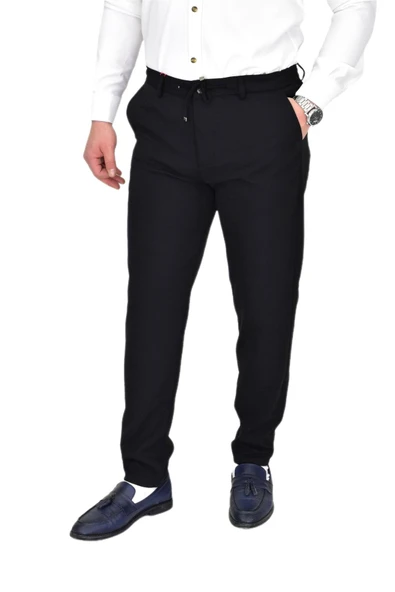 Erkek Beli Lastikli Jogger Pantolon Regular Fit BGL-ST04328 - Resim 3