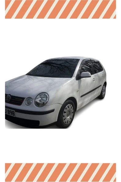 alp aksesuar Volkswagen Polo Hb 2002-2008 Modellerine Özel 4'lü Mügen Tip Cam Rüzgarlığı