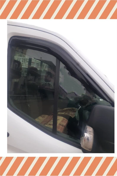 alp aksesuar Ford Transit Komyonet 2014 -2022 Modellerine Uyumlu Özel 2'Li Mügen Tip Cam Rüzgarlığı