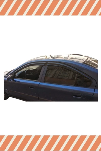 alp aksesuar Volvo S60 2001-2010 Modellerine Özel 4'lü Mügen Tip Cam Rüzgarlığı