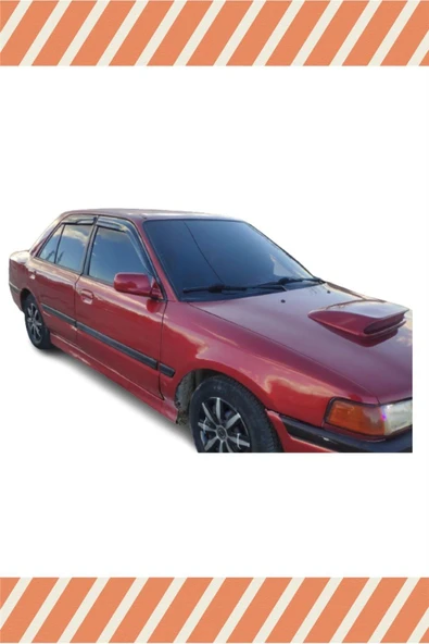 alp aksesuar Mazda 323 Sedan 1990-1996 Modellerine Özel 4'lü Mügen Tip Cam Rüzgarlığı