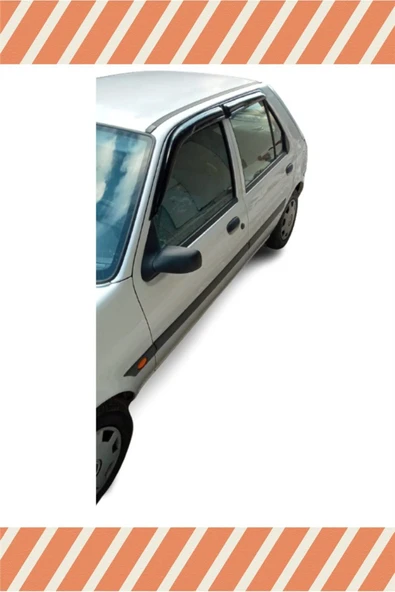 alp aksesuar Ford Fiesta 1990-2002 Modellerine Özel 4'lü Mügen Tip Cam Rüzgarlığı,