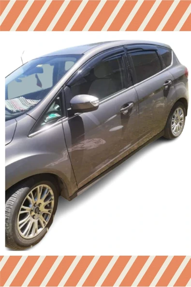 alp aksesuar Ford C-max 2011-2022 Modellerine Özel 4'lü Mügen Tip Cam Rüzgarlığı