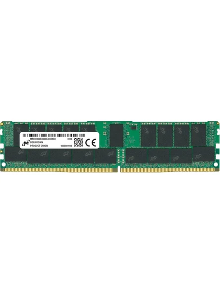 MİCRON 64GB 4DRX4 PC4-3200 DDR4 ECC DIMM DDR4-25600 Sunucu Ram MTA72ASS8G72LZ-3GI2TI