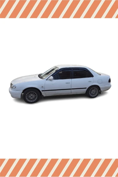 alp aksesuar Toyota Corolla 1999-2001 Modellerine Özel 4'lü Mügen Tip Cam Rüzgarlığı